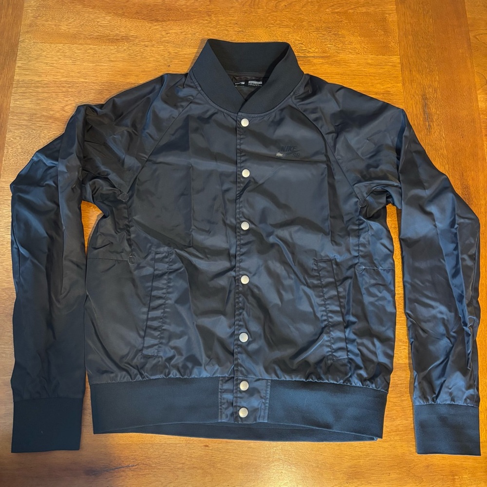 Nike | Vintage Black Bomber Varsity Jacket size S